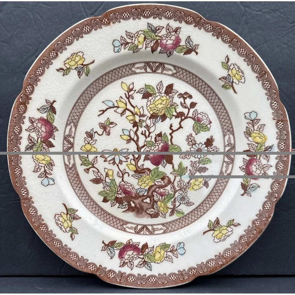 Lot Of 2‎ VTG Indian Tree Dinner Plate 10 1/2